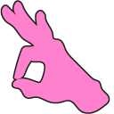 VSCO Girl OK Hand and Bracelet pointer