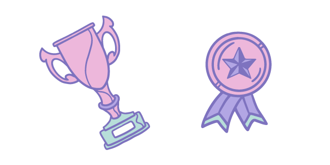 VSCO Girl Olympic Medal and Cup