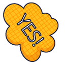 VSCO Girl Orange Cloud and Sun pointer