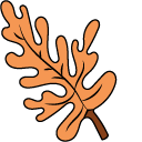 VSCO Girl Orange Leaf and Pumpkin pointer