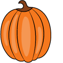 VSCO Girl Orange Leaf and Pumpkin cursor