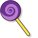 VSCO Girl Pac-Man and Purple Lollipop pointer