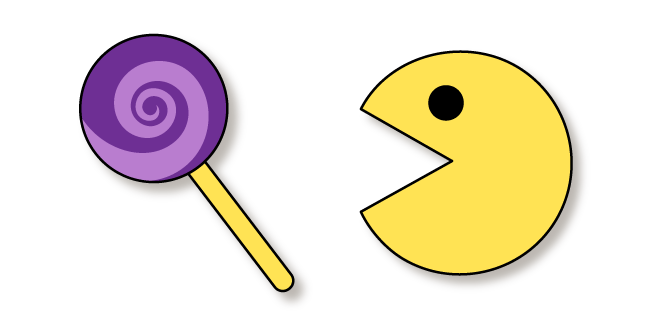 VSCO Girl Pac-Man and Purple Lollipop