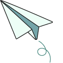 VSCO Girl Paper Plane and Sneaker pointer