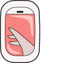 VSCO Girl Passport and Airplane Window cursor