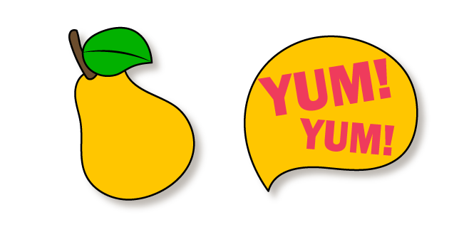 VSCO Girl Pear and Yum Yum