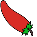 VSCO Girl Pepper and Red Bow pointer