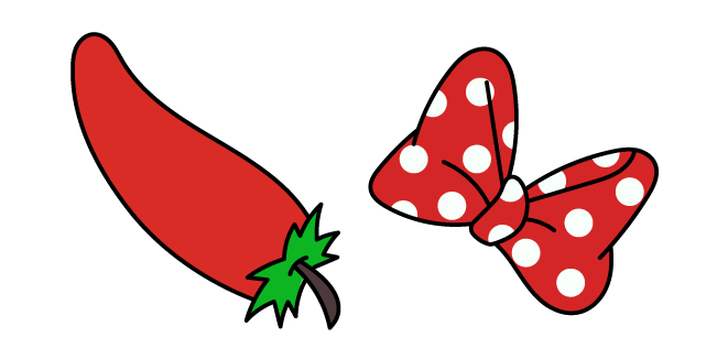 VSCO Girl Pepper and Red Bow