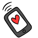 VSCO Girl Phone and Cup with Heart pointer