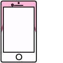 VSCO Girl Phone with a Kitty Case pointer