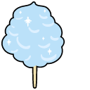 VSCO Girl Pink and Blue Cotton Candy cursor