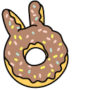 VSCO Girl Pink and Brown Easter Donuts pointer