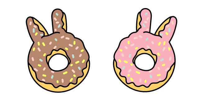 VSCO Girl Pink and Brown Easter Donuts