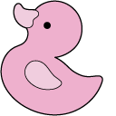 VSCO Girl Pink Bath Duck pointer