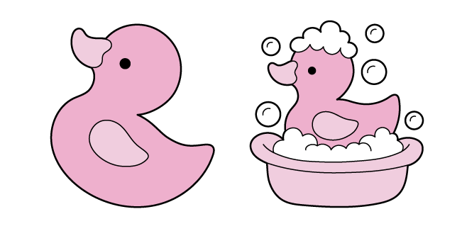VSCO Girl Pink Bath Duck
