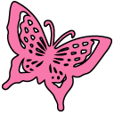 VSCO Girl Pink Butterflies pointer