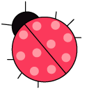 VSCO Girl Pink Chocolate and Ladybug cursor