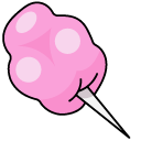 VSCO Girl Pink Cotton Candy and Blue Elephant pointer