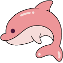 VSCO Girl Pink Dolphin and Octopus cursor