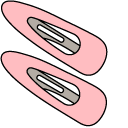 VSCO Girl Pink Hairpins and Skirt pointer