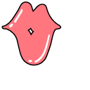VSCO Girl Pink High-Heeled Shoe and Kiss Icon cursor