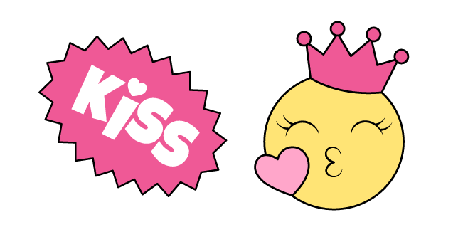 VSCO Girl Pink Kiss and Kissing Smile