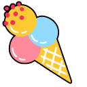 VSCO Girl Pink Swimsuit and Ice Cream pointer