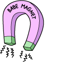 VSCO Girl Pizza and Magnet cursor