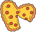 VSCO Girl Pizza cursor