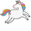 VSCO Girl Playful Unicorn cursor