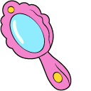 VSCO Girl Princess Mirror and Pink Dress pointer