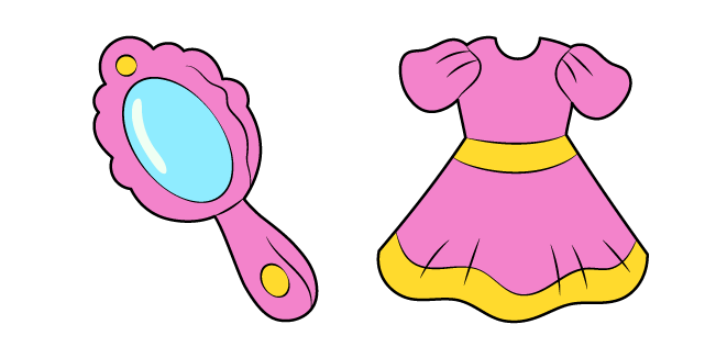 VSCO Girl Princess Mirror and Pink Dress