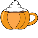 VSCO Girl Pumpkin Pie and Cup of Cocoa cursor