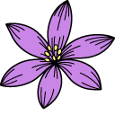 VSCO Girl Purple Flower and Butterfly cursor