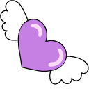 VSCO Girl Purple Heart and Cat pointer