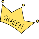 VSCO Girl Queen Crown and Heart pointer