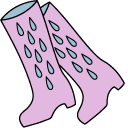 VSCO Girl Rainy Cloud and Gumboots pointer