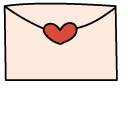 VSCO Girl Red Bow and Love Letter cursor