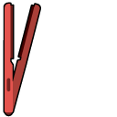 VSCO Girl Red Hair Iron cursor