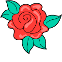 VSCO Girl Red Roses cursor