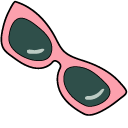 VSCO Girl Roller Skates and Sunglasses pointer