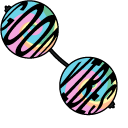 VSCO Girl Round Sunglasses and Sun pointer