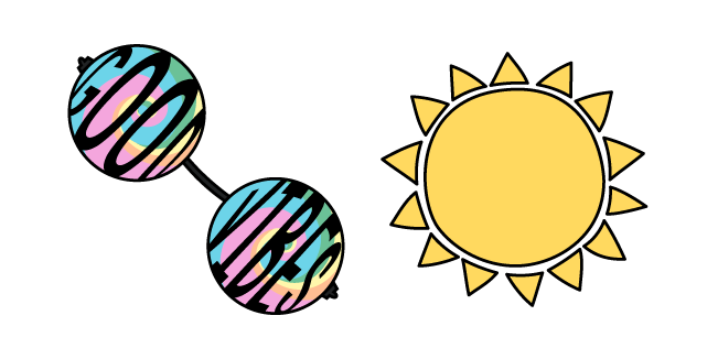 VSCO Girl Round Sunglasses and Sun