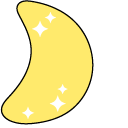 VSCO Girl Shining Star and Moon cursor