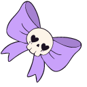 VSCO Girl Skull Bow and Rainbow pointer