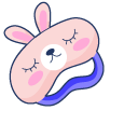 VSCO Girl Sleep Mask and Neck Pillow pointer