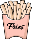 VSCO Girl Sneakers and French Fries cursor