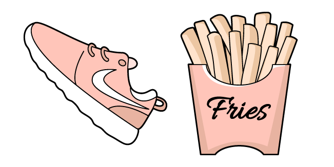 VSCO Girl Sneakers and French Fries