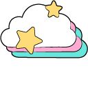 VSCO Girl Star and Cloud cursor