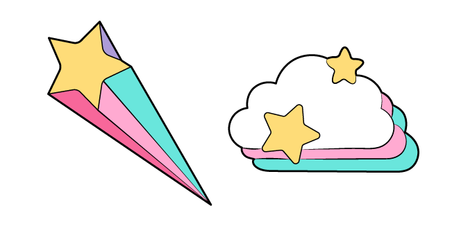 VSCO Girl Star and Cloud